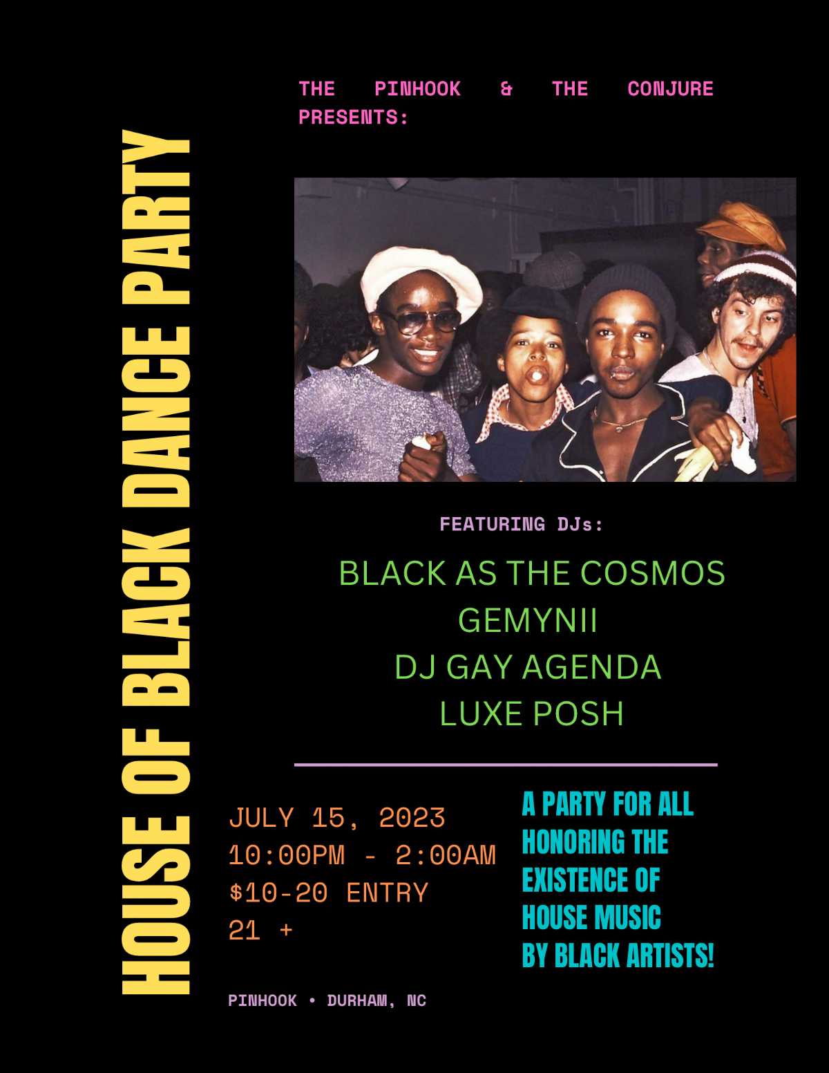 House of Black Dance Party | The Pinhook